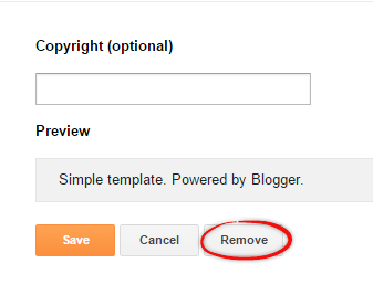 remove powered by blogger attribution widget blogspot