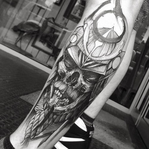 este_imponente_kabutu_tatuagem_de_caveira