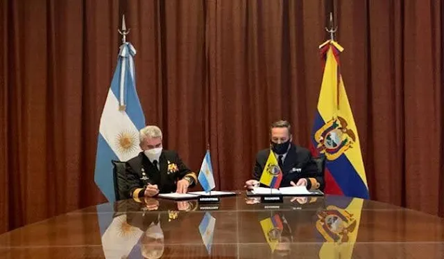 Jefe del Estado Mayor de la Armada de Ecuador, CALM (Submarinista) Brúmel Vázquez Bermúdez participa de la VII Reunión de Estados Mayores en Argentina
