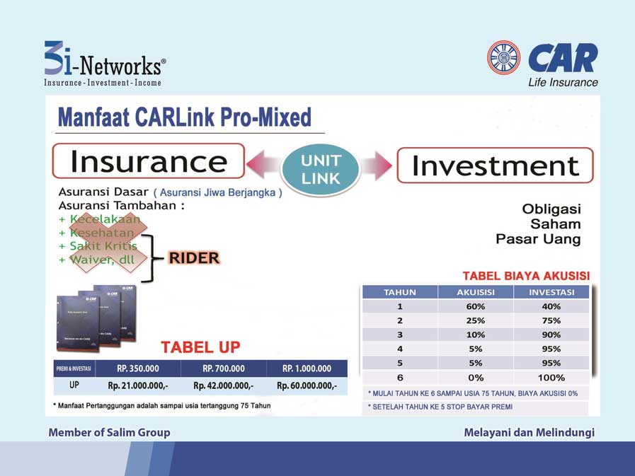 Tabungan proteksi Unit Link 10