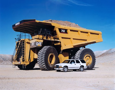 super large transporter truck in the area of coal mining kalimantan