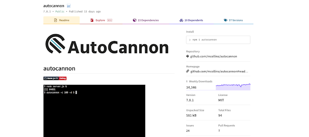 Reference - Sử dụng autocannon benchmarking tool để testing performance