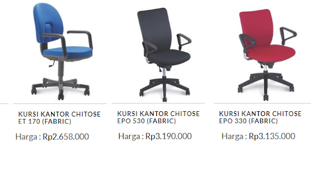 Harga kursi kantor chitose