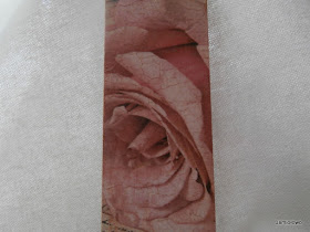 motyw serwetki z różą w stylu vintage