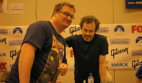 author Russell Payne and the actor Curtis Armstrong