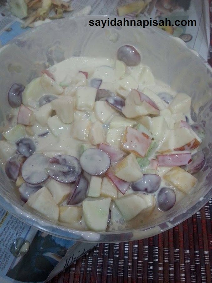 RESEPI SALAD BUAH MUDAH DAN SEDAP