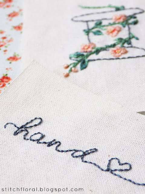 Hand embroidery lettering ideas