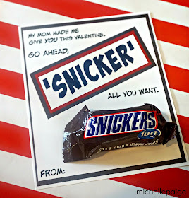 Snickers Valentine Printables
