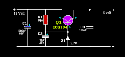 Konverter 12 Volt to 5  volt