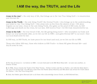 I AM the way, the TRUTH, and the Life