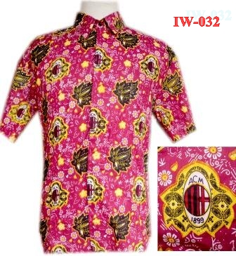  Baju  Batik Bola  Batik Bola  Ac  Milan 