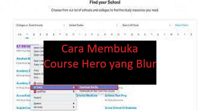 Cara Membuka Course Hero yang Blur