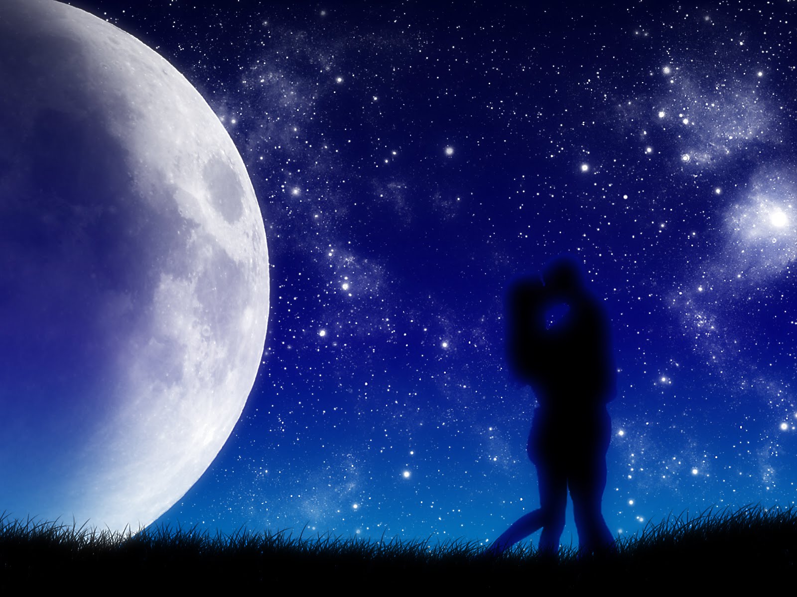 HD Wallpaper Love In The Moonlight Download Koleksi Wallpaper Galaxy