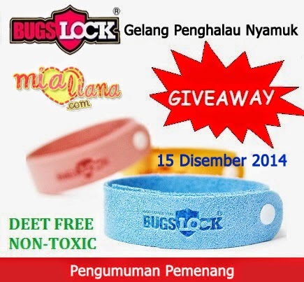 Menang 4 Utas Bugslock Gelang Penghalau Nyamuk Dari Giveaway Mialiana 