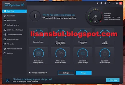 Ashampoo WinOptimizer 16 Full License Key