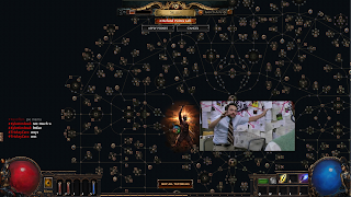A screenshot showing how complex Path of Exiles skill tree is