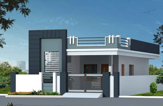 modern single floor house design