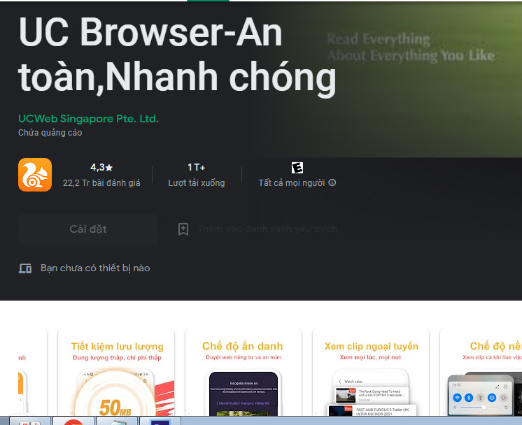 Trình duyệt UC Browser