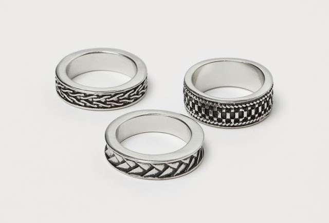 mẫu 3 nhẫn nam đẹp bằng bạc