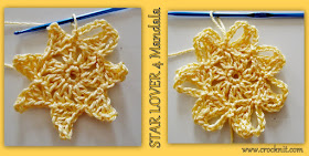 free crochet patterns, mandalas, stars,