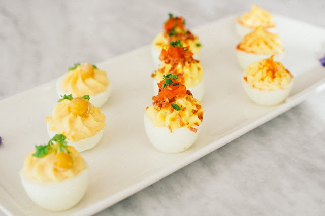 Deviled Eggs from The Candy Apple Cafe' & Cocktails