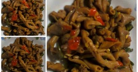 Resep Usus  Ayam  Goreng Masak Tumis Bumbu Manis Pedas 