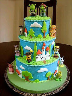 Shrek cakes for children parties