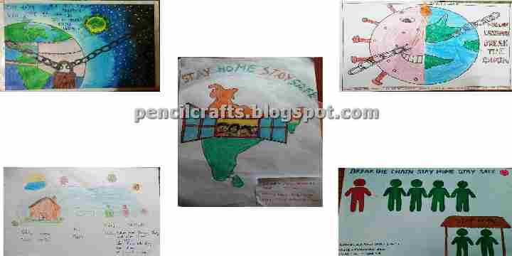 Coronavirus Awareness Slogan Drawings and Sketches