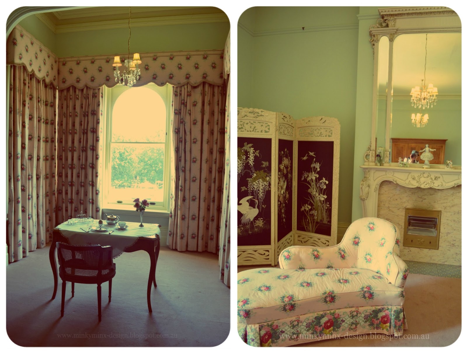 The master 'best' bedroom overlooking the lawns. Note the original  title=