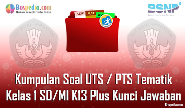 Kumpulan Soal UTS / PTS Tematik Kelas 2 SD/MI K13 Plus Kunci Jawaban Terbaru