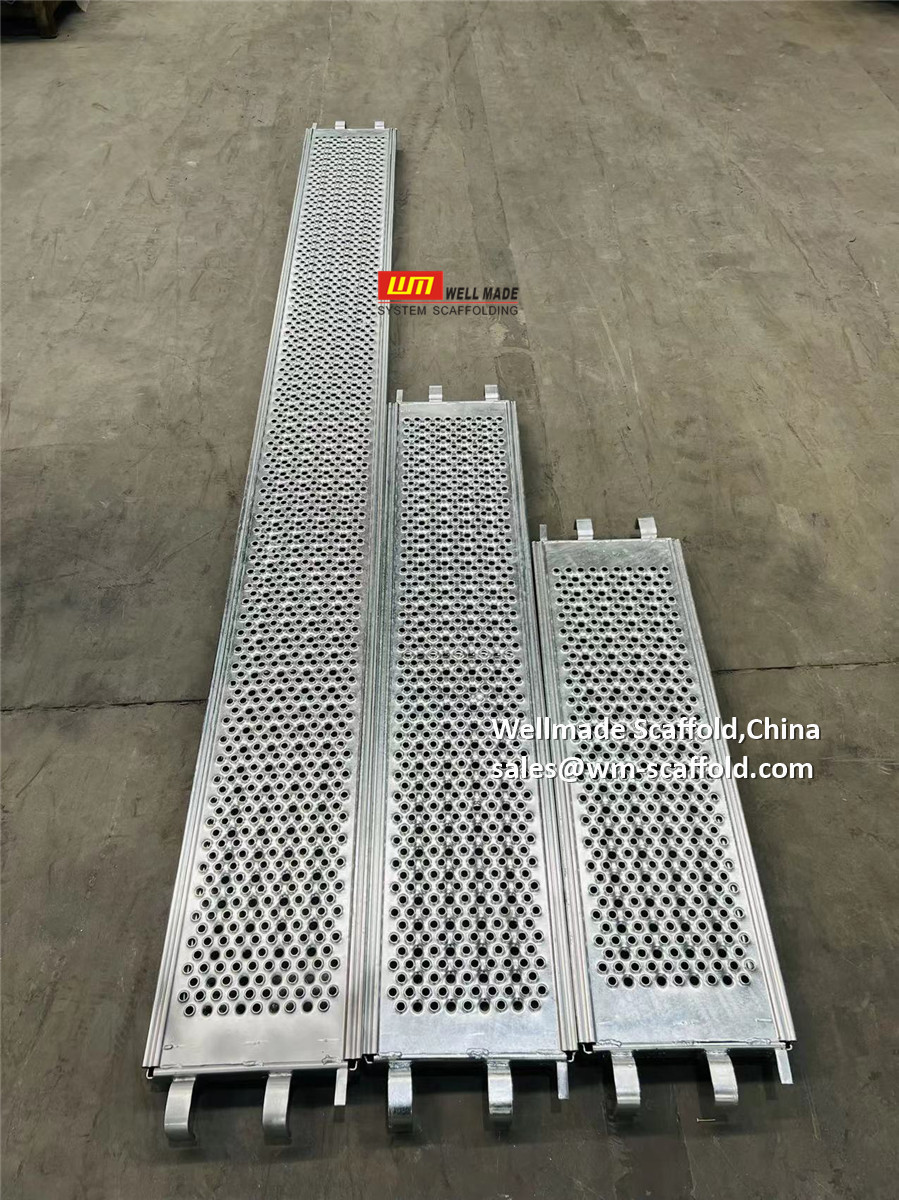 320mm scaffolding planks layher allround scaffolding system components parts - steel scaffold platform for European type ring system - ring lock scaffold decks - Wellmade