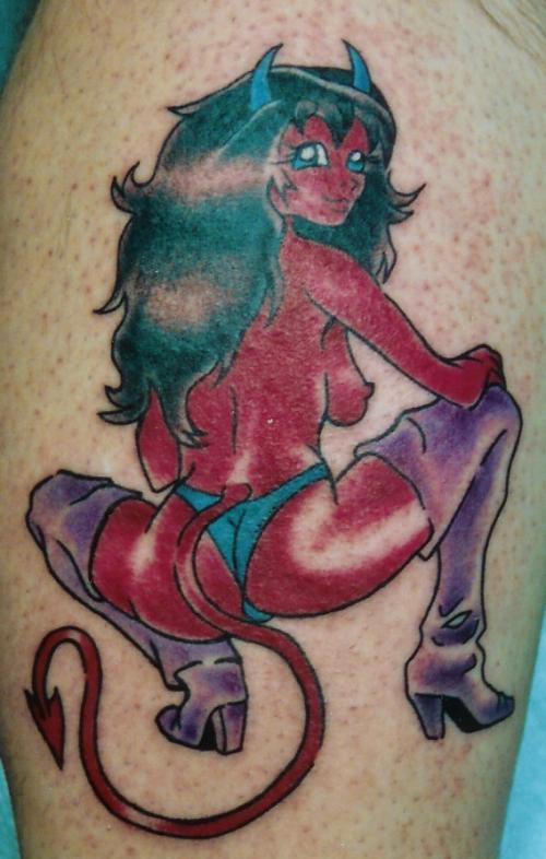 Since then many people have created Devil tattoos to portray this kitschy 