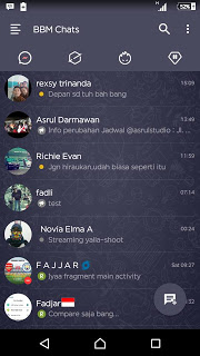 BBM DARK NAVY V3.0.1.25 APK Terbaru 2016