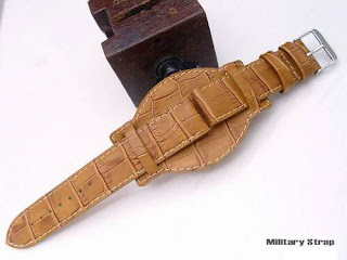 20mm leather Watch bands military strap