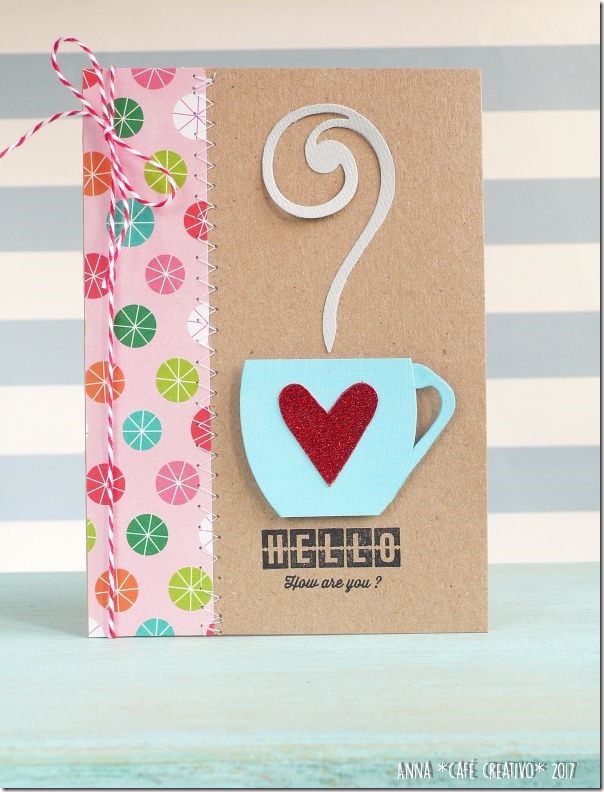Biglietto e regalino per un caffé con le amiche