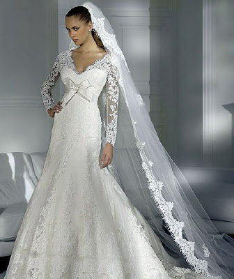 Silver wedding dress 