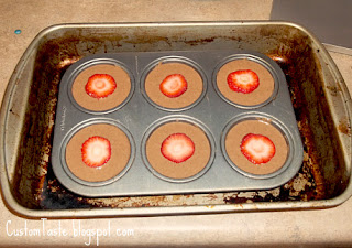 Strawberry Chocolate Cupcakes by Custom Taste