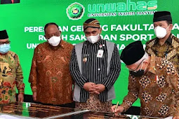 Ma'ruf Amin Resmikan Gedung Fakultas Farmasi,Rumah Sakit dan Universitas Wahid Hasyim 