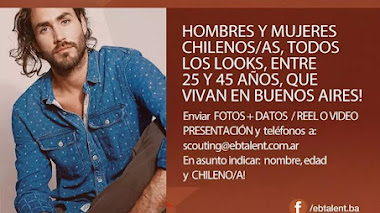 CASTING CALL ARGENTINA: Se buscan HOMBRES y MUJERES CHILENOS/AS que vivan en BUENOS AIRES