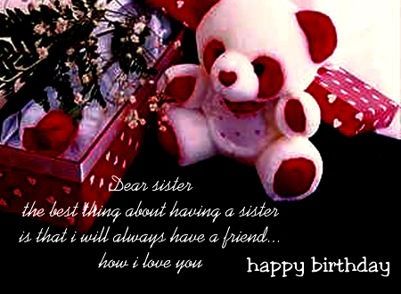 happy birthday to you sister