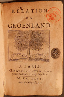 Title page of Relation Du Groenland