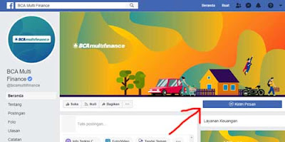 halaman facebook resmi bca multifinance