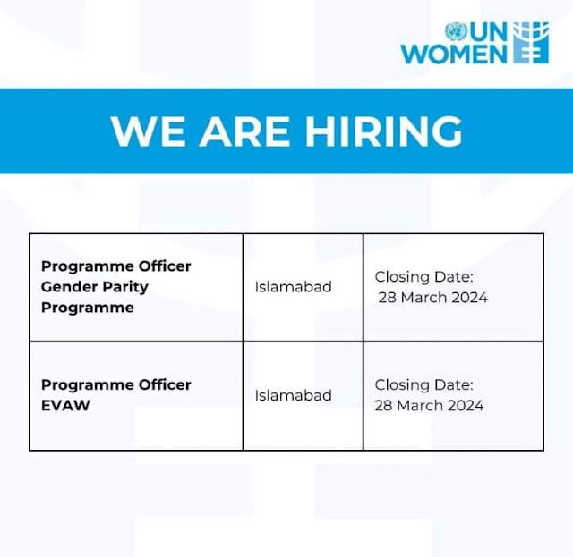 Opportunities at UN Women Pakistan, Islamabad Jobs-2024