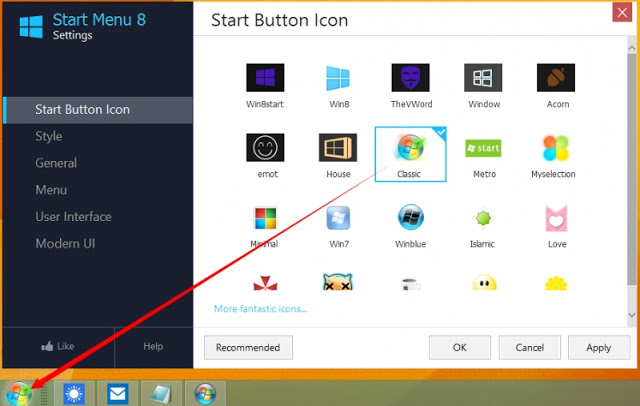 تحميل برنامج IObit Start Menu  لتغير ايقونة قائمة الويندوز