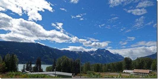 Meziadin Lake and Coast Mountain Range, Glacier Highway