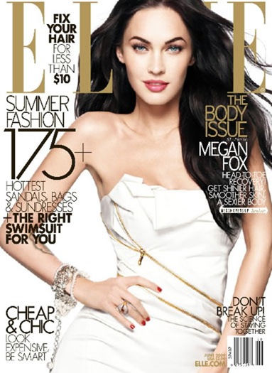 Megan Fox ELLE June 2009 cover photo
