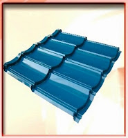 GENTENG METAL SURYA ROOF COLOR ( TANPA LAPISAN BATUAN PASIR )