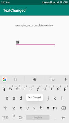 Android AutoCompleteTextView SetOnFocusChangeListener Example