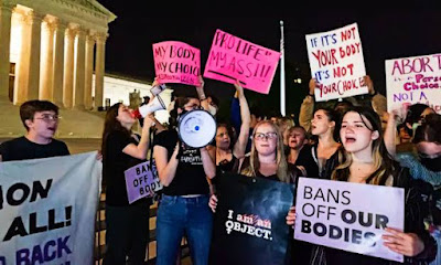 Massive Protest at QAnon SCOTUS - Keep Abortion Legal