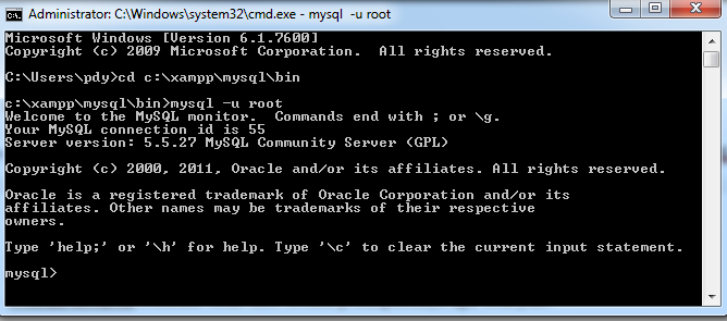 Perintah Dasar MySQL dengan Command Prompt  Blog Sharing